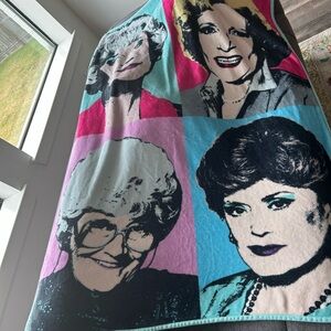 Golden Girls Warhol style Throw Blanket GUC